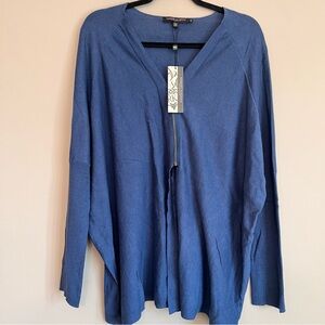 New Robert Kitchen Cardigan zippered sweater Women’s size XL Dolman sleeve NWT